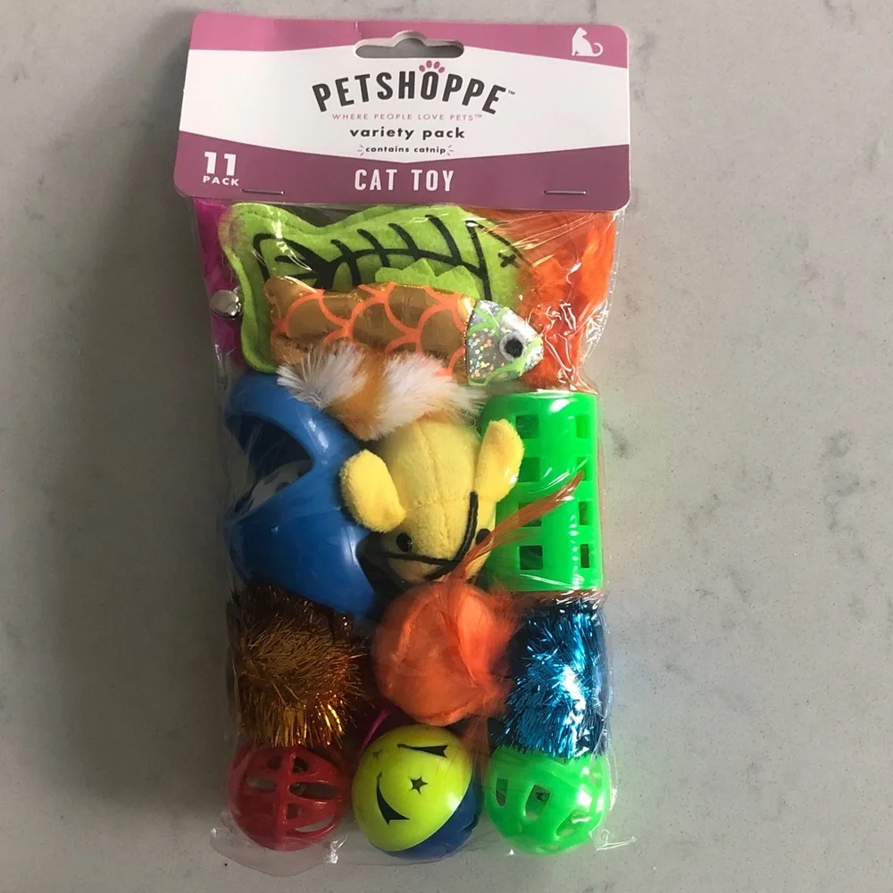 PetShoppe Cat Toy Set - Vibrant Multicolor